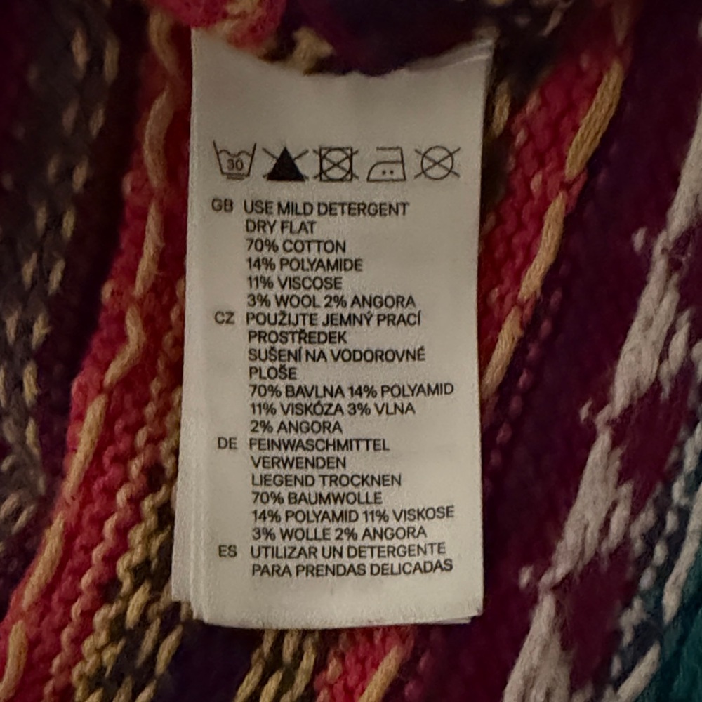 Fun Cream & Multicolor Patterned Cardigan - Picture 7 of 7